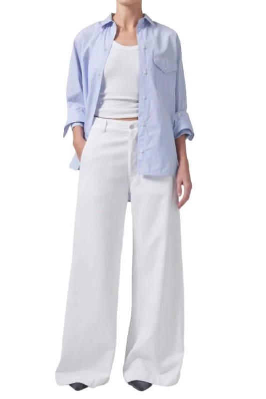 Women’s wrap dresses for flattering silhouette -Women’s denim pants for casual fashion -Beverly Trouser Jeans In Seashell