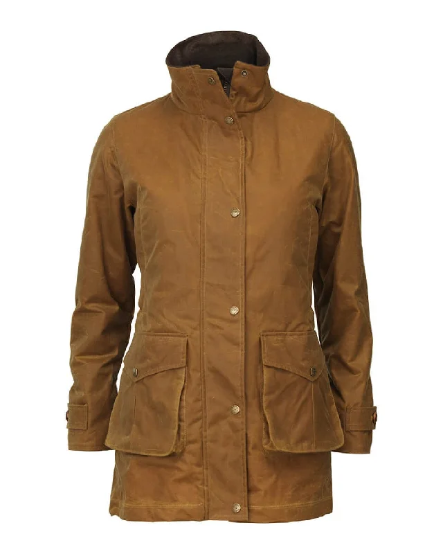 Women’s military-style jackets for rugged appeal -Laksen Ashley Wax Coat