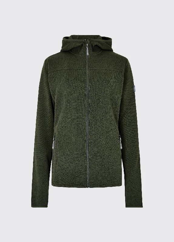 Women’s biker jackets for edgy look -Ardcairn Fleece Jacket - Pesto