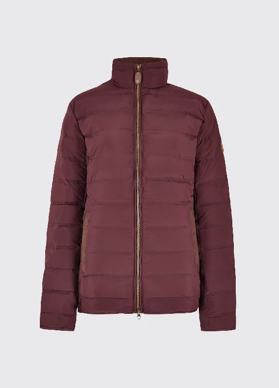 Women’s plaid jackets for classic pattern -Ballinroe  Down Jacket - Currant