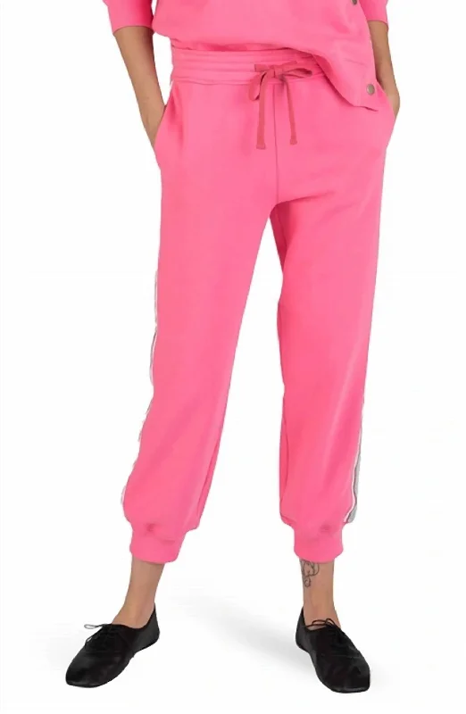 Women’s empire waist maxi dresses for effortless style -Women’s patterned leggings for bold looks -Sera Track Pants In Flush Pink