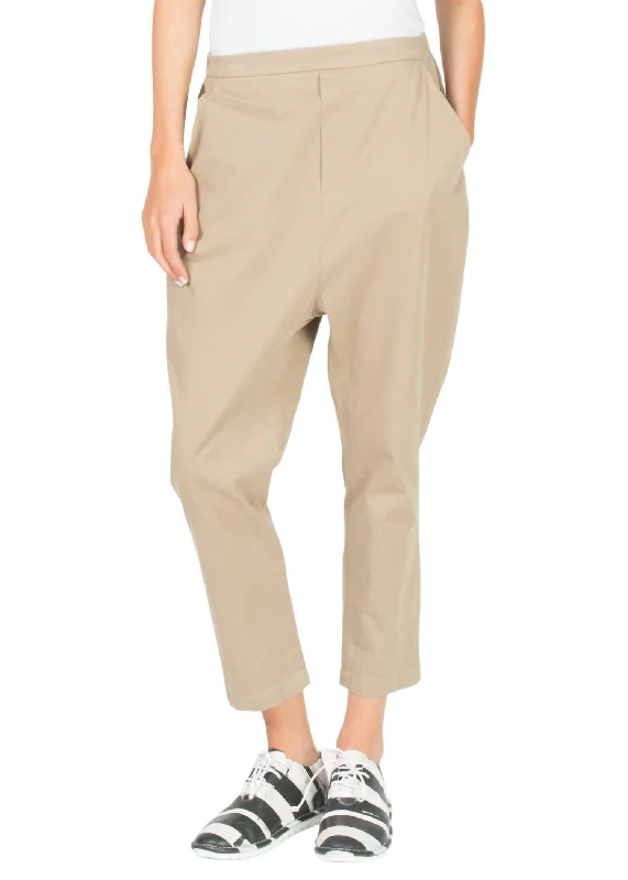 Women’s peplum dresses for flattering waistline -Women’s paperbag waist trousers for casual elegance -Zargana Pant In Safari