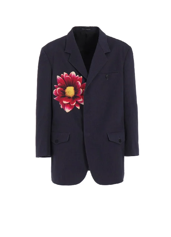 Women’s wrap jackets for cozy layering -FLOWER PRINT JACKET "POPPY"