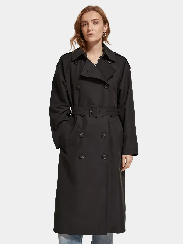 Women’s trench coats for classic fashion -Oversized classic trench coat