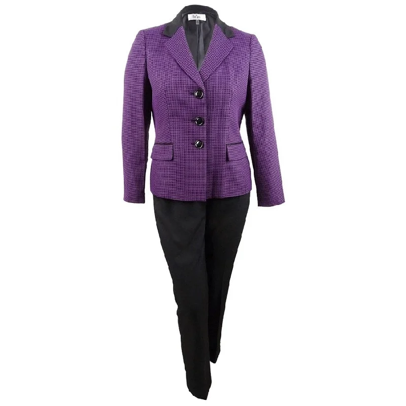 Women’s puffed jackets for insulating warmth -Le Suit Women's Pin-Dot Pantsuit