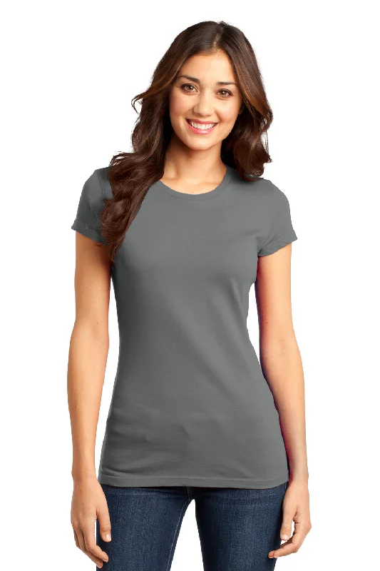 Women’s crossover tops for stylish twist -District Womens Very Important Short Sleeve Crewneck T-Shirt - Grey - Closeout