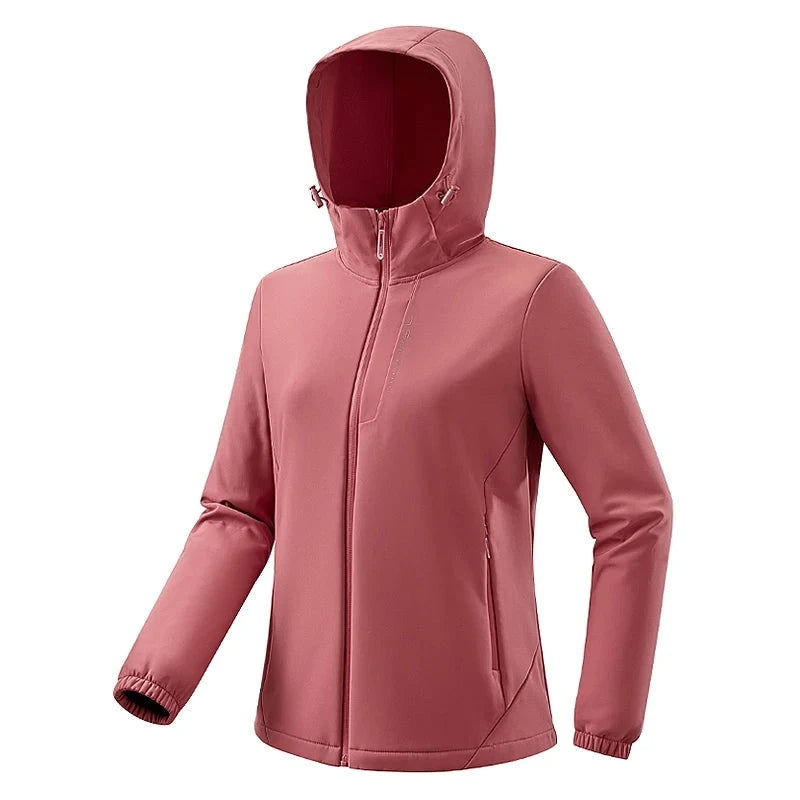 Women’s high-neck coats for extra coverage -Fleece Softshell Jacket Women Waterproof Warm Windbreaker Hiking Camping Climbing Skiing Raincoat Winter Jackets For Women