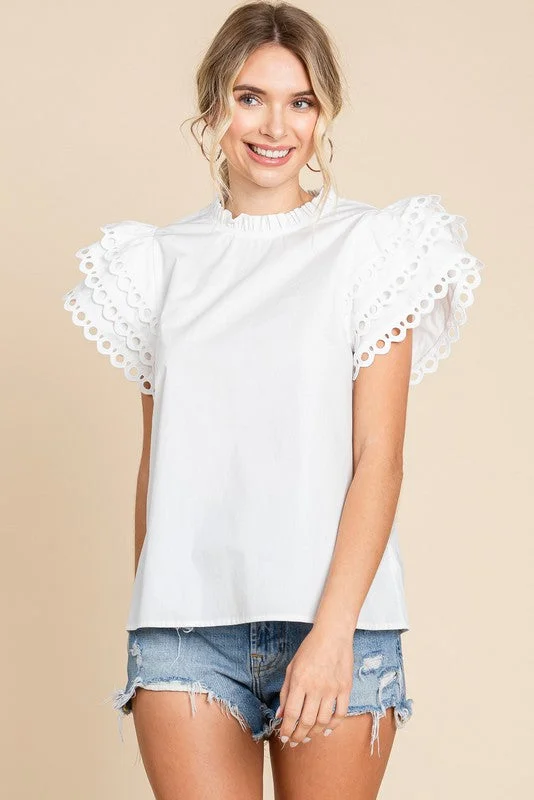 Women’s polo tops for sporty chic -Summer Darling Off White Top