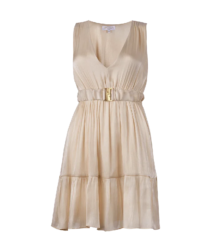 Women’s sundresses for summer comfort -Lia Sleeveless Mini Tiered Dress