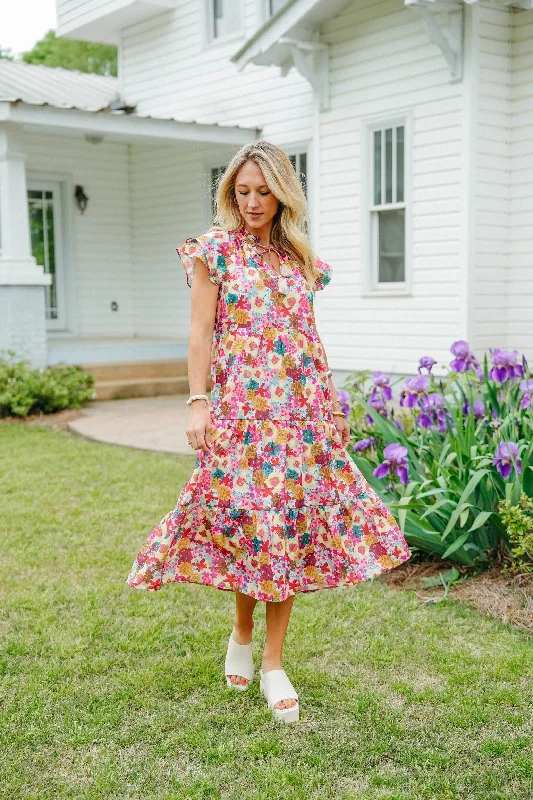 Women’s floral print sundresses for fresh summer vibes -Lennon Dress